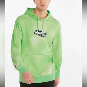 Puma BMW Motorsport Lime Green Men's Hoodie xl